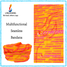 LINGSHANG multifunctional tube bandana polyester bandana seamless bandana